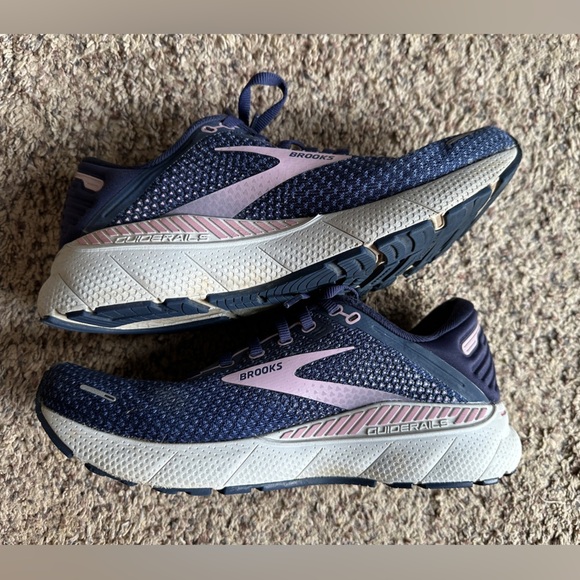 Brooks Adrenaline GTS 22 Women Navy Pink Running Shoes Size 9.5 Medium B - Picture 5 of 8